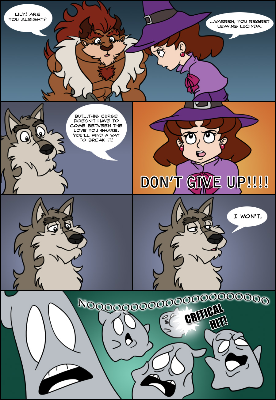 Zentheas would've preferred consoling Warren with doggy treats...don't ask why he carries them around.